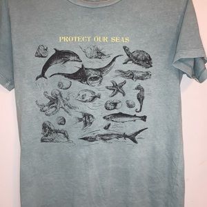 Teal, Sea Creature T-Shirt